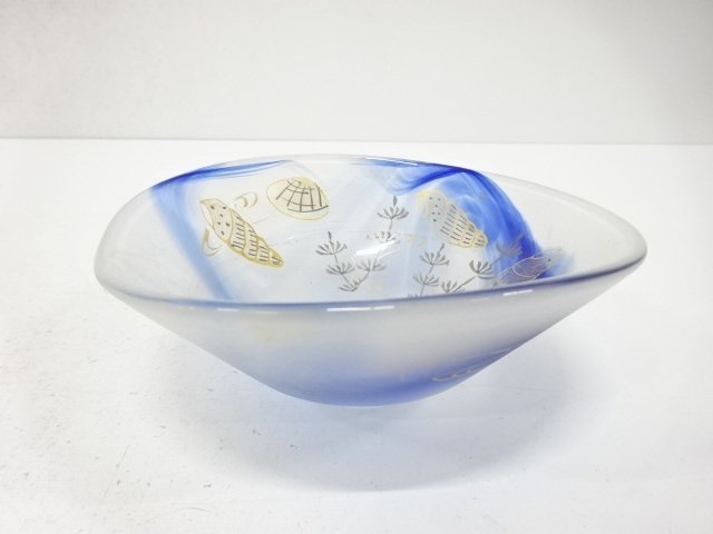 ガラス　海松貝　茶碗